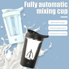 350ML Electric Mixing Cup Portable Protein Powder Mixing Cup Automatic Shaker Bottle Mixer Milk Coffee Blender Kettle for Gym