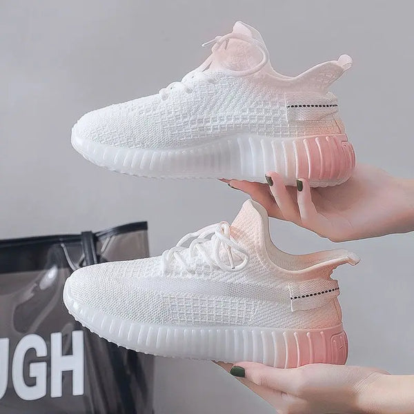 Gym Ladies Shoes Running Women Footwear Flat Cotton Urban With Stylish Cheap Summer 2024 Korean Designer Y2k Fashion Light