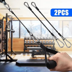 Gym Cable Extension For Home Gym Accessories For Tricep Pull Down And Leg Extensions Machine Fitness Rally Rope 1/2pcs