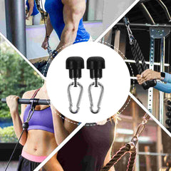 2 Sets Wire Rope Terminals Cable Ankle Attachments Gym Pulley Accessories Snap Hook Lock Adapter For Fitness Equipment Building