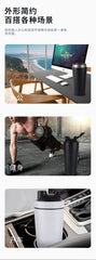 500/750ml Stainless Steel Protein Powder Shaker Bottle with Steel Ball and Scale Leak Proof Gym Fitness Sport Whey Shakes Cup