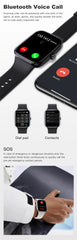 2025 New HD AMOLED Health Monitoring Smartwatch Men IP68 Waterproof Smart Notifications Voice Assistant Women Men Smart Watch
