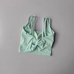 Women's Sports Bras Fitness Top, Sexy Lingerie, Push Up Fixed Pad, Yoga Bra, Back knotted Underwear, Running Vest, Gym Tops