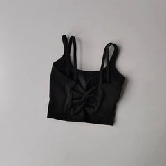 Women's Sports Bras Fitness Top, Sexy Lingerie, Push Up Fixed Pad, Yoga Bra, Back knotted Underwear, Running Vest, Gym Tops