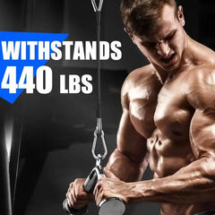 Gym Cable Extension For Home Gym Accessories For Tricep Pull Down And Leg Extensions Machine Fitness Rally Rope 1/2pcs