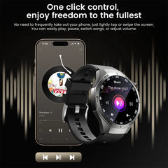 Smart Watch Men Sport Blue Tooth Call Heart Rate Health Music Information Reminder Voice Assistant 2025 Smartwatch Calculator