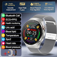 2025 New For HUAWEI Health Monitoring Smart Watch Blood Lipids Uric Acid  For Men Clock 24/7 ECG+PPG Bluetooth Call smartwatches