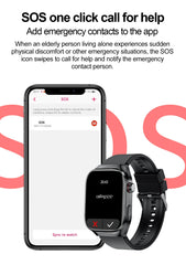 2025 New Health Glance ECG AI Diagnosis Smart Watches Men Heart Rate Blood Pressure IP68 Waterproof Smartwatches For HUAWEI IOS