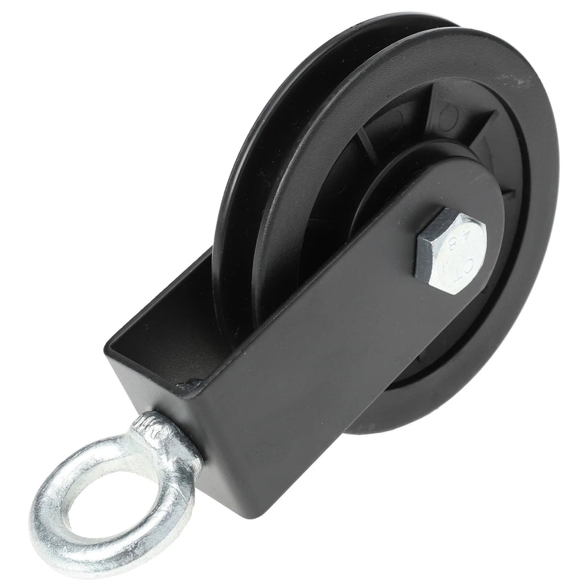 Small Gym Pulley Fitness Equipment Wheel For Machine Over Door Plastic Lifting Blocks Traction Steel Wire Rope Safe