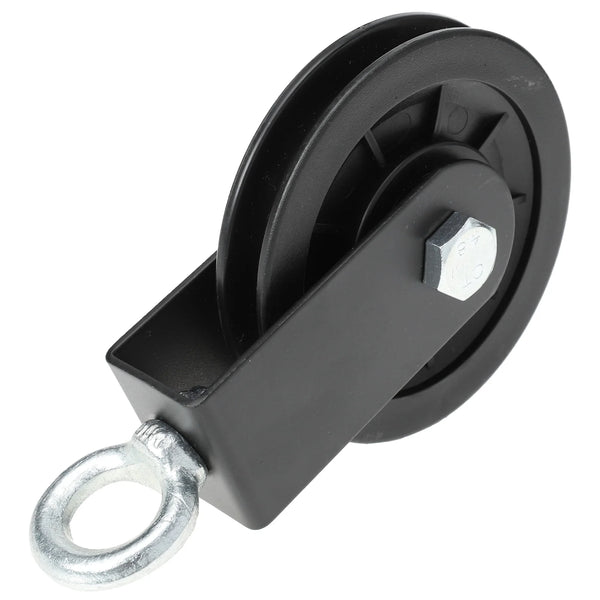 Small Gym Pulley Fitness Equipment Wheel For Machine Over Door Plastic Lifting Blocks Traction Steel Wire Rope Safe