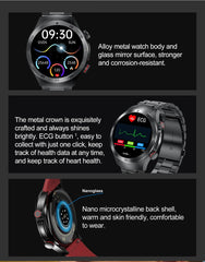 2025 New For HUAWEI  Health Watch Uric Acid blood fat Smart watch laser Therapy Watches Bluetooth Call ECG+PPG Smart Watch Man