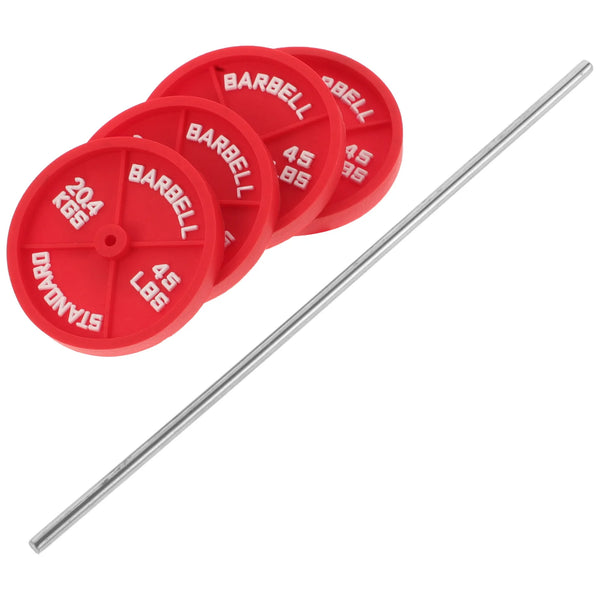 Sports Mini Fitness Barbell Baby Office Accessories Miniature Gym Scene Iron Dumbbell Decoration Equipment