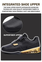 New Hook Loop Gym Weight Lifting Boots for Men Women Athletic Golden Sliver Deep Squat Shoes Balance Pro Fitness Sneakers