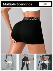 Women Workout Shorts Scrunch Shorts Seamless High Waisted Contour Gym Yoga Biker Shorts