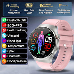 2025 New For HUAWEI Health Monitoring Smart Watch Blood Lipids Uric Acid  For Men Clock 24/7 ECG+PPG Bluetooth Call smartwatches