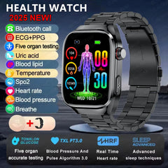 2025 New Health Glance ECG AI Diagnosis Smart Watches Men Heart Rate Blood Pressure IP68 Waterproof Smartwatches For HUAWEI IOS