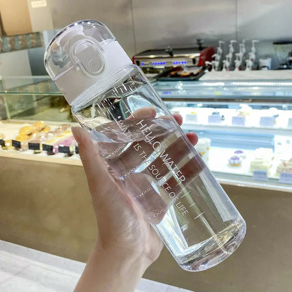 Sports Water Bottle 780ml Portable Gym Travel Clear Leakproof Drinking Bottle
