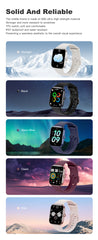 2025 New HD AMOLED Health Monitoring Smartwatch Men IP68 Waterproof Smart Notifications Voice Assistant Women Men Smart Watch