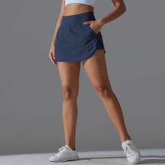 Women Gym Running Shorts Double Deck Quick Dry Gym Sport Shorts Fitness Jogging Workout Shorts With Pocket Sports Tight Short
