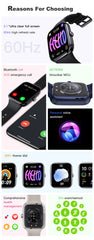 2025 New HD AMOLED Health Monitoring Smartwatch Men IP68 Waterproof Smart Notifications Voice Assistant Women Men Smart Watch